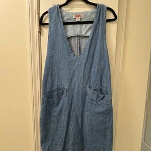Vintage 90s FADS Light Blue Denim Dress